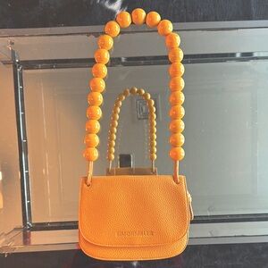 Simon Miller Ballsy Leather Shoulder Bag in SUNSET ORANGE!